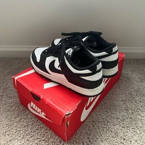 Women’s Nike Dunk Low Black White Sneakers
